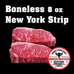 American Wagyu New York Strip Steak 8 oz- Pre-Order at Berkot's Super Foods